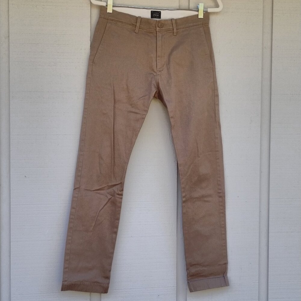 J.Crew Stretch Khakis Re-Imagined Youth Size 14 W28 L30 Great Condition